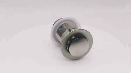 Escurridor de lavabo cromado sin rebosadero Clac Clic de latón (ND534)