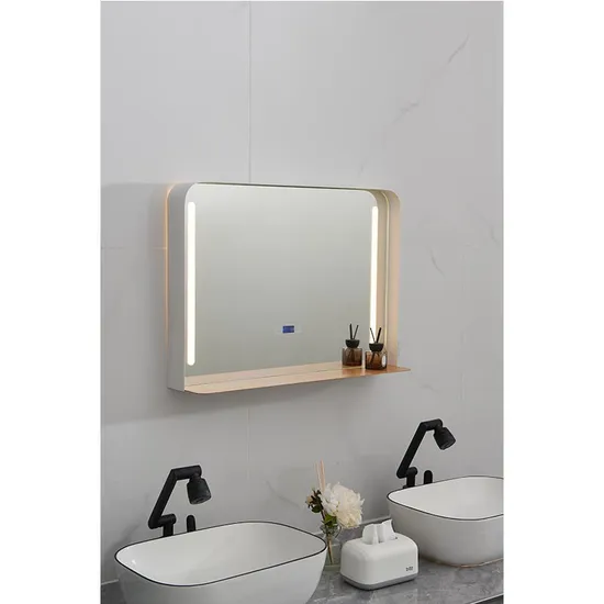 Espejo de baño LED portátil, personal y personalizado, de seguridad, con cristal inteligente, gran oferta