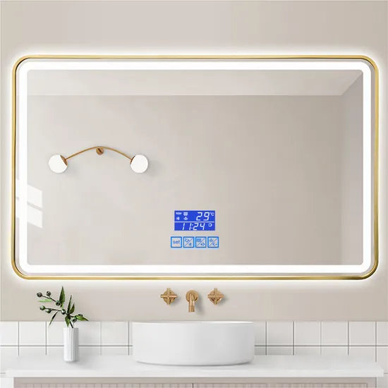 Espejo de baño rectangular iluminado LED OEM ODM anti