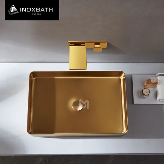 Lavabos de baño públicos modernos con diseño elegante para zonas de mucho tráfico