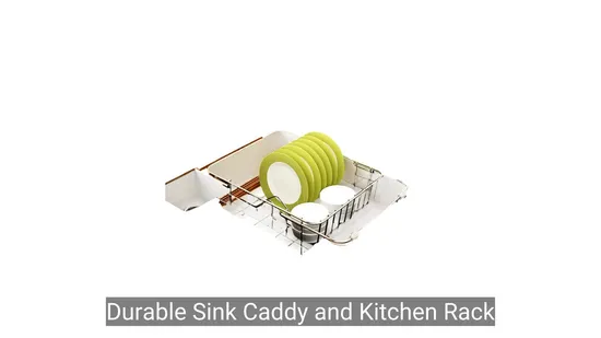 Escurreplatos de un solo nivel de acero inoxidable para organizar la cocina