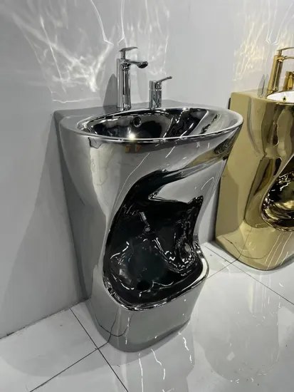 Lavabo cuadrado de piedra sinterizada para montaje en suelo, sanitario, lavabo musulmán para wudu, lavapiés, lavabo para wudu