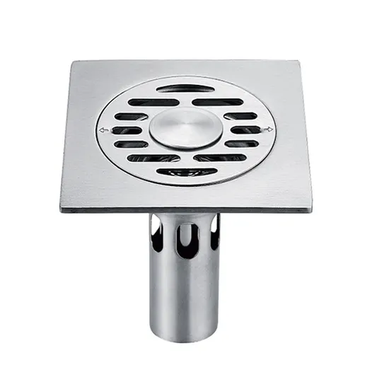 Proveedor de desagüe de ducha redondo de latón cromado