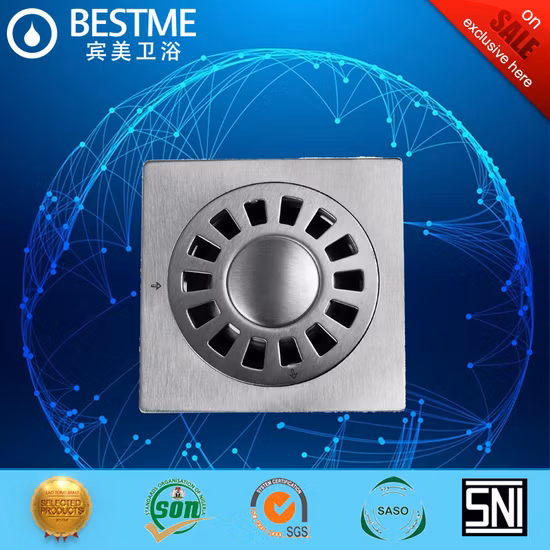 Escurridor de piso de acero inoxidable para sanitarios de acero inoxidable SS304 de lanzamiento por gravedad (BF