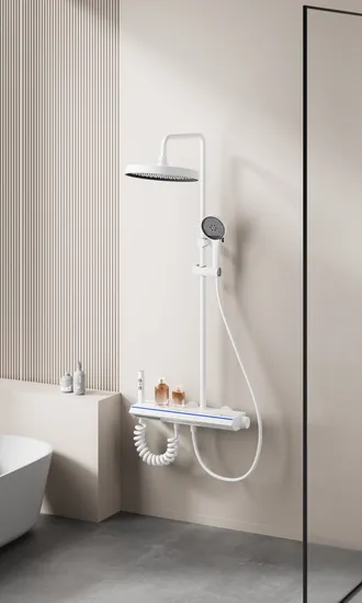 Sistema de ducha de lluvia de lujo premium con 4 funciones relajantes
