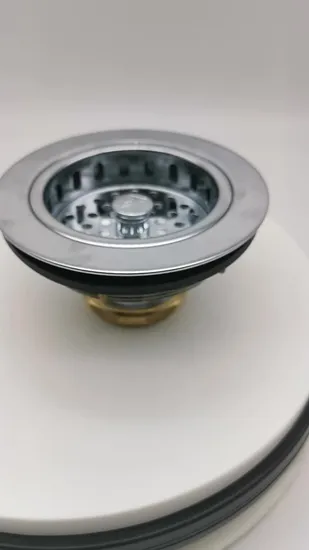 Colador de fregadero de latón americano, desagüe de lavabo, escurridor de cocina Nas003