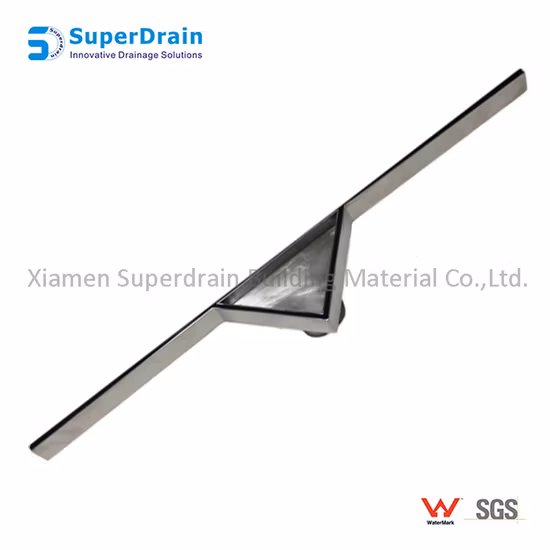 Desagüe de ducha triangular de acero inoxidable con diseño elegante Sdrain